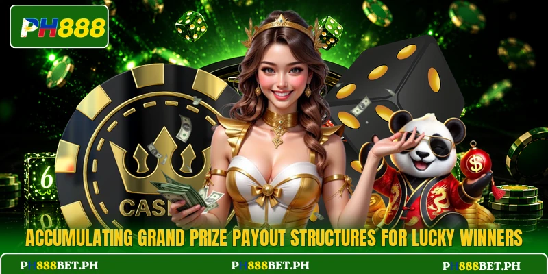 Accumulating grand prize payout structures for lucky winners