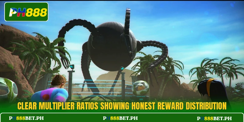 Clear multiplier ratios showing honest reward distribution