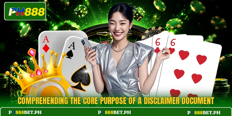 Comprehending the core purpose of a Disclaimer document